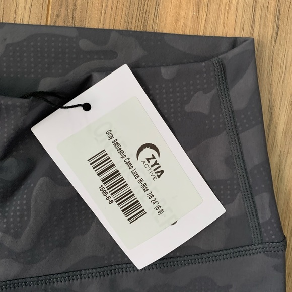 Zyia grey camo battleship hi rise 7/8 luxe - Picture 4 of 4